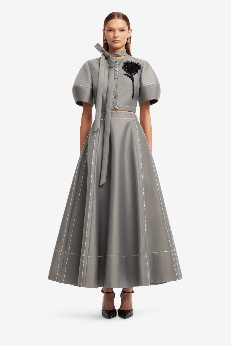 Elina Maxi Skirt - Steel Skirts