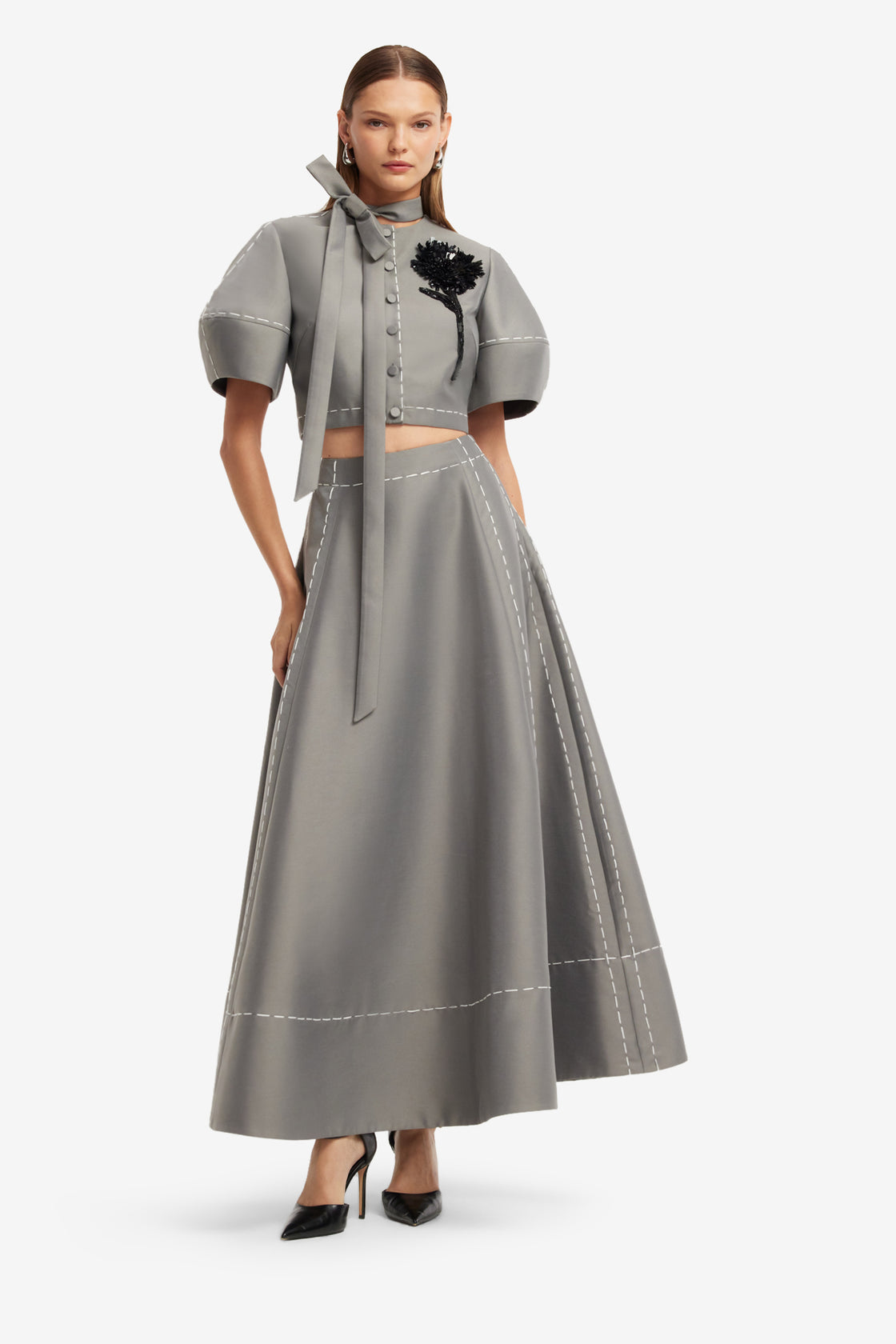 Elina Maxi Skirt - Steel Skirts