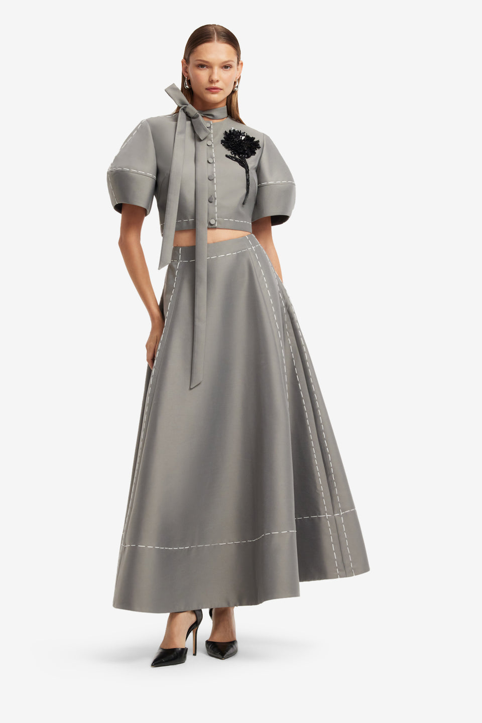 Elina Maxi Skirt - Steel Skirts