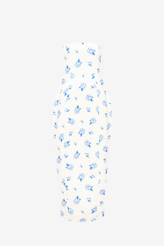 Exclusive LEO LIN Jessica Cocoon Bustier Maxi Dress - Ditsy Floral Print in Snow
