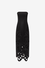 Rayna Appliqué Bustier Maxi Dress - Lily in Ebony Dress Maxi