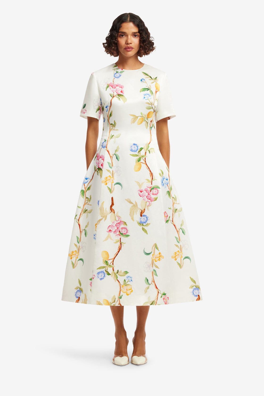 Caroline Short Sleeve Midi Dress