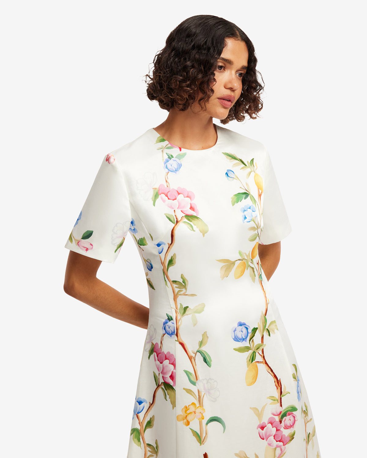 Caroline Short Sleeve Midi Dress