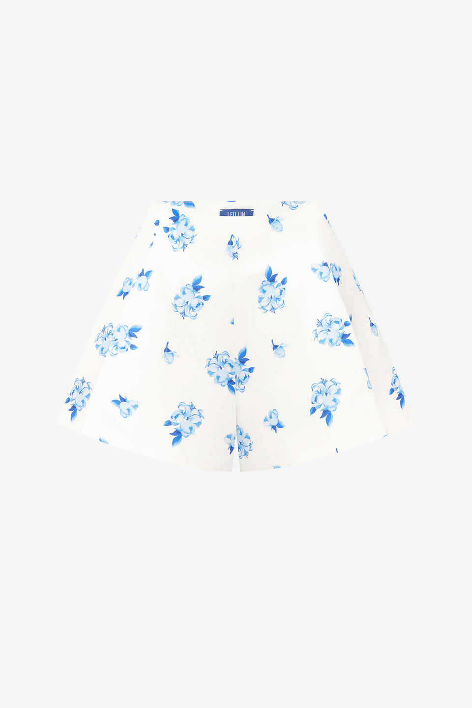 Exclusive LEO LIN Abby Shorts - Ditsy Floral Print in Snow