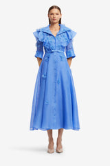 Anya Petal Midi Dress - Azure Dress Midi
