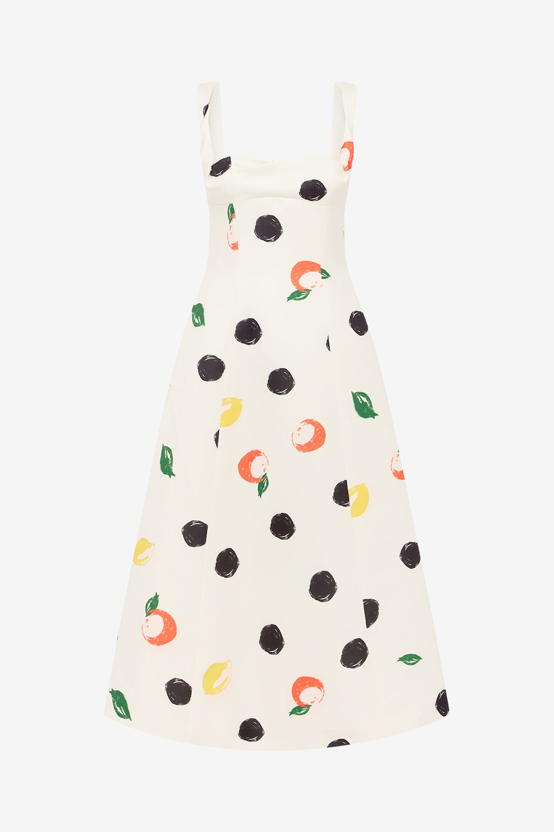 Beatrice Midi Dress - Citrus Spots Dress Midi