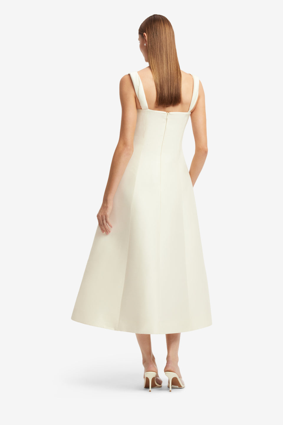 Exclusive LEO LIN Beatrice Embellished Wool Midi Dress - Wildflower