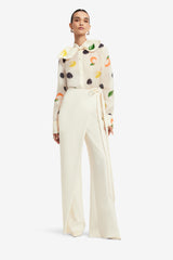 Cora Bow Blouse - Citrus Spots Blouse/Shirts