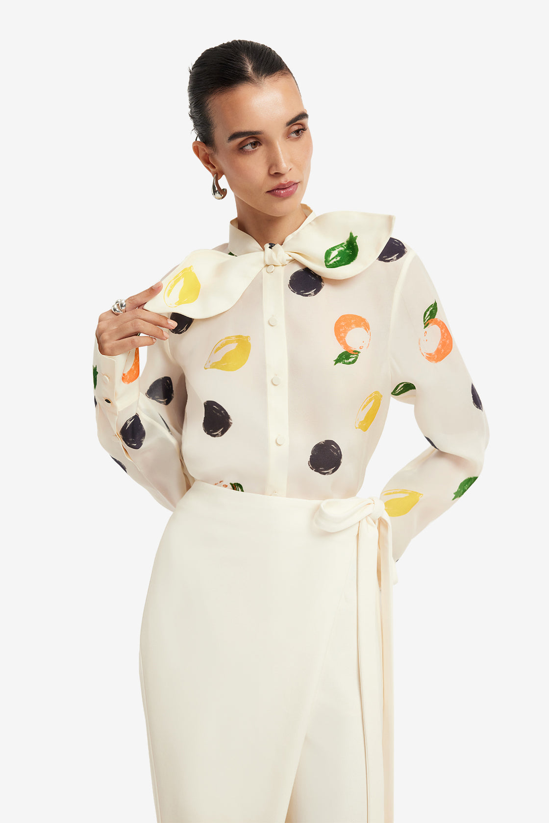 Exclusive LEO LIN Felicity Wrap Pants - Snow