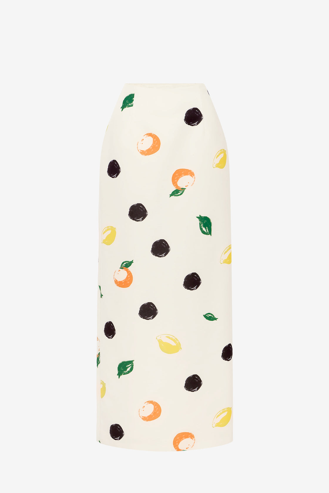 Exclusive LEO LIN Quinn Maxi Skirt - Citrus Spots