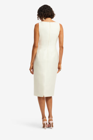 Exclusive LEO LIN Eleanor Embellished Wool Midi Dress - Wildflower