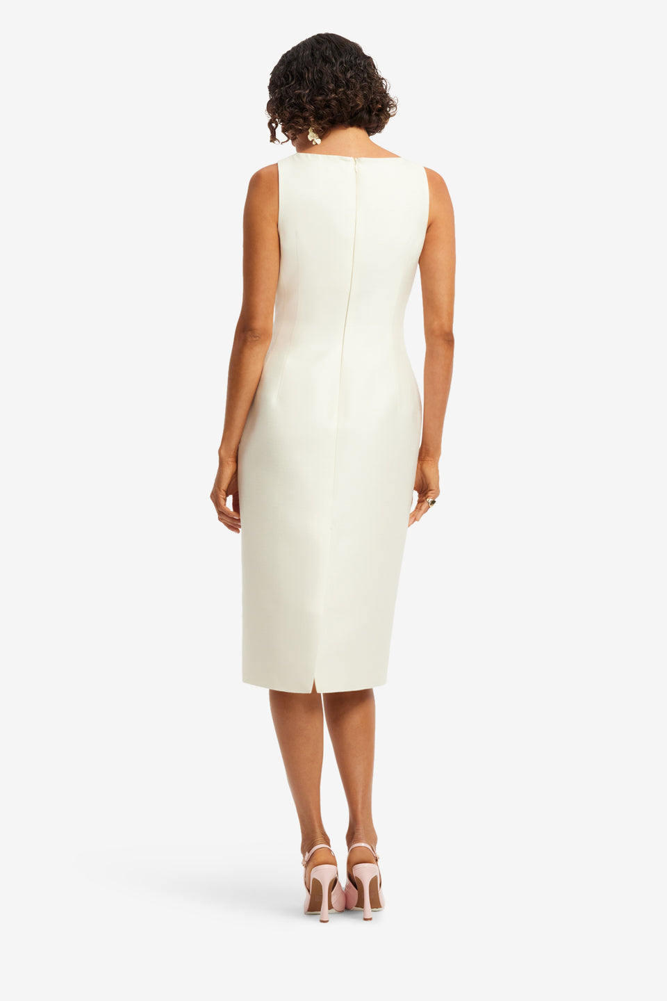 Exclusive LEO LIN Eleanor Embellished Wool Midi Dress - Wildflower