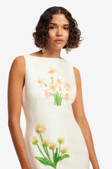 Eleanor Embellished Wool Midi Dress - Wildflower Dress Midi