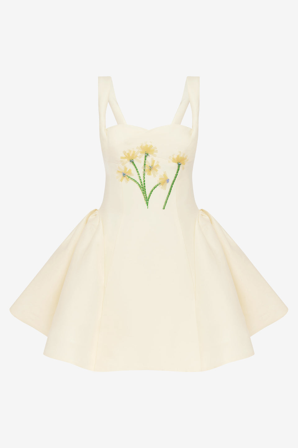 Exclusive LEO LIN Ariel Embellished Wool Mini Dress - Wildflower