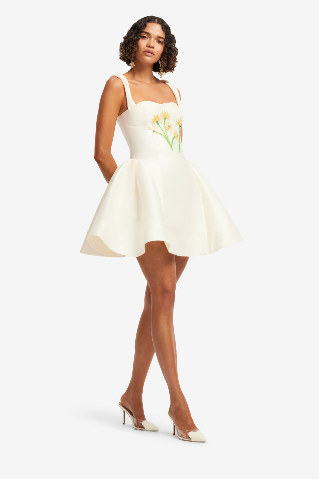 Ariel Embellished Wool Mini Dress - Wildflower Dress Mini
