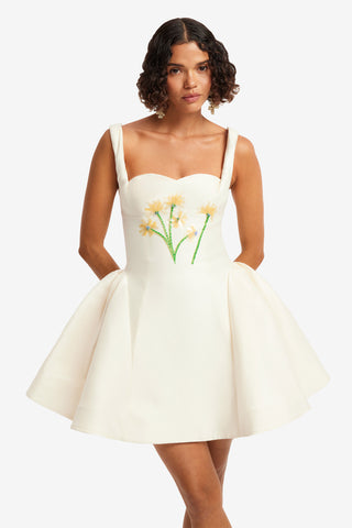 Ariel Embellished Wool Mini Dress - Wildflower Dress Mini