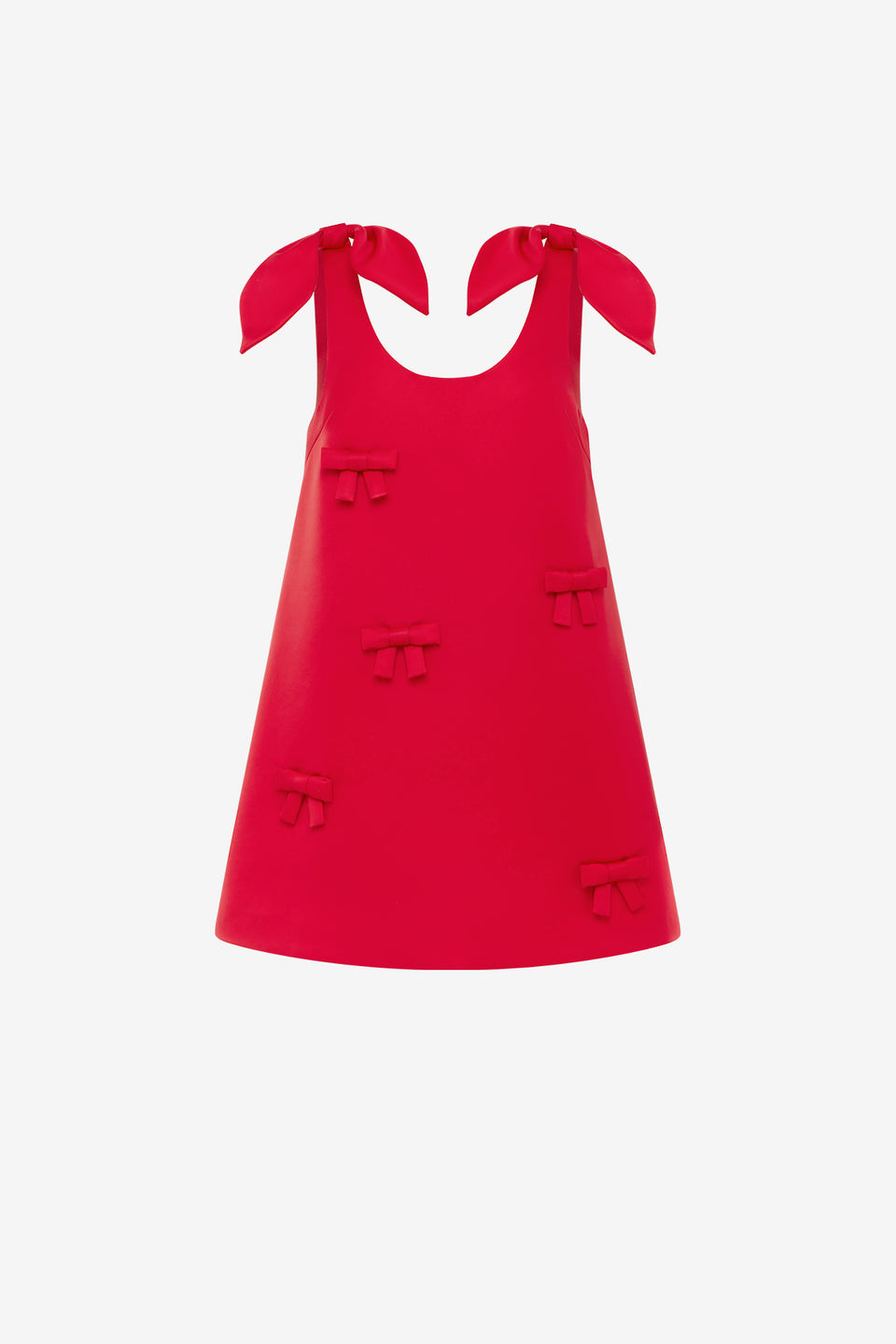 Harper Bow Mini Dress - Vermilion Dress Mini