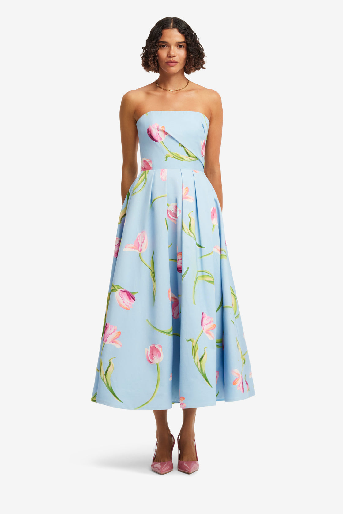 Lynn Bustier Midi Dress