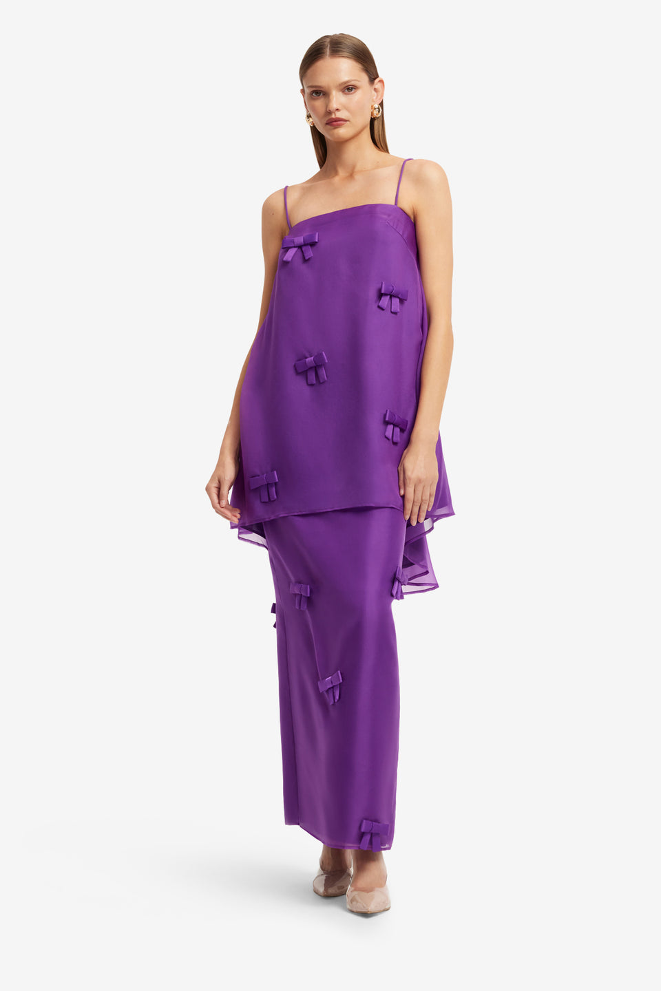 Jing Bow Maxi Skirt - Eminence Skirts