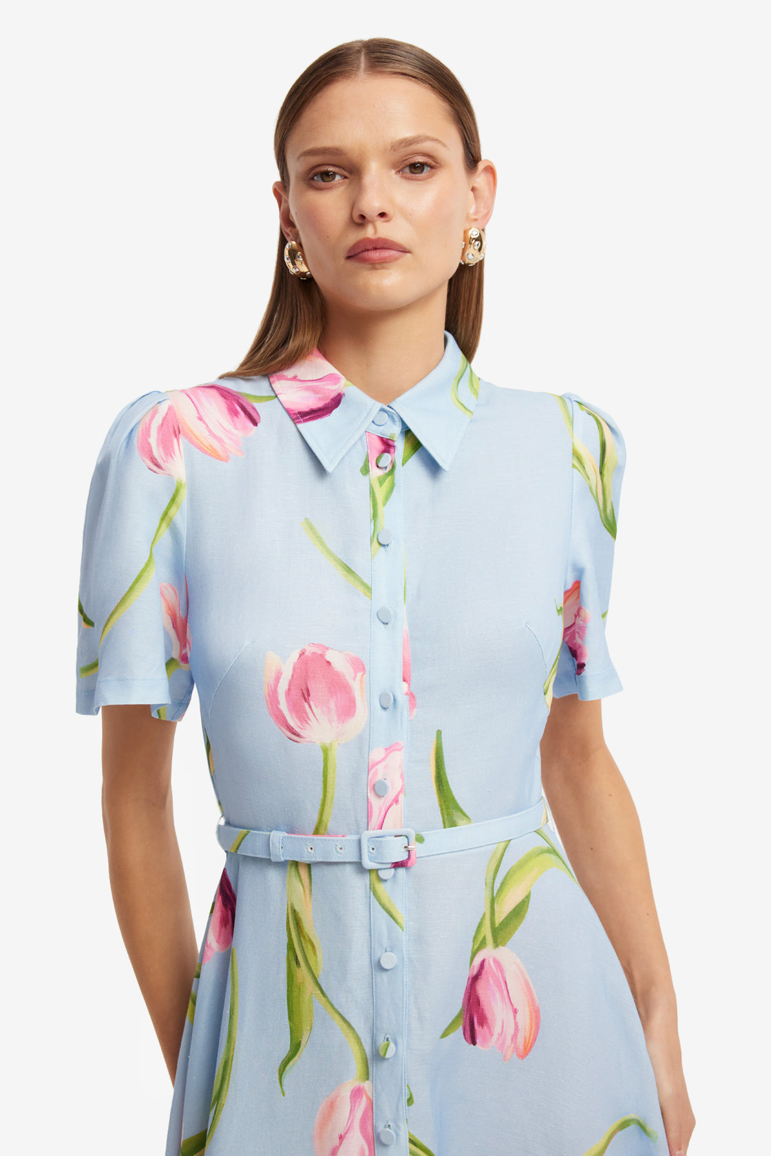 Becca Short Sleeve Midi Dress