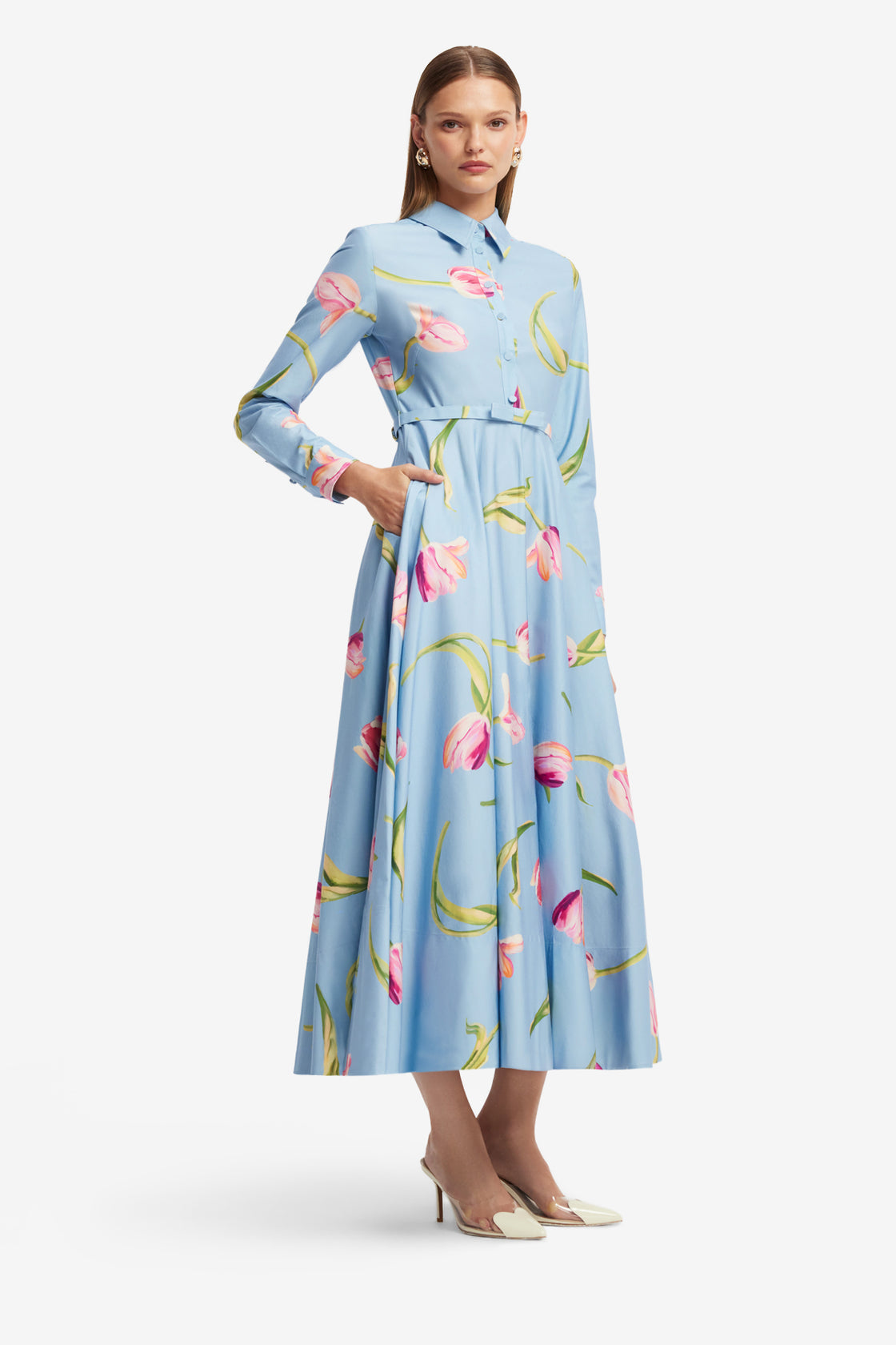 Zara Shirt Midi Dress