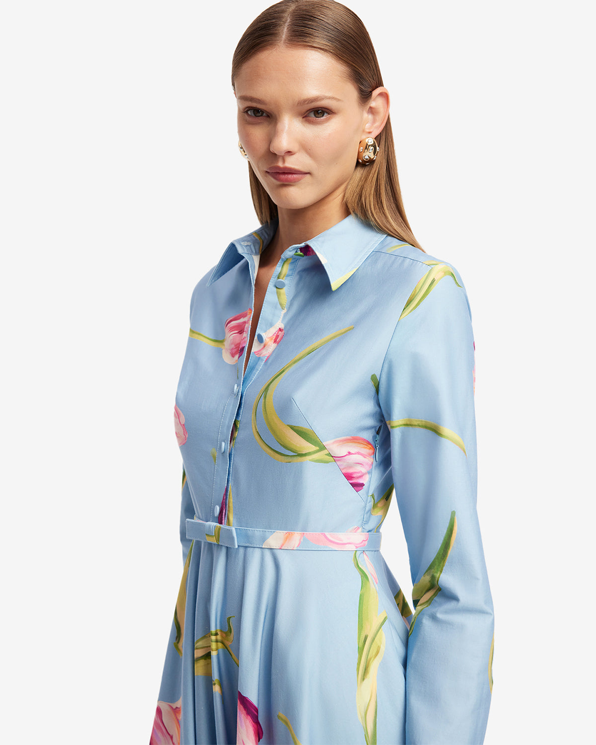 Zara Shirt Midi Dress