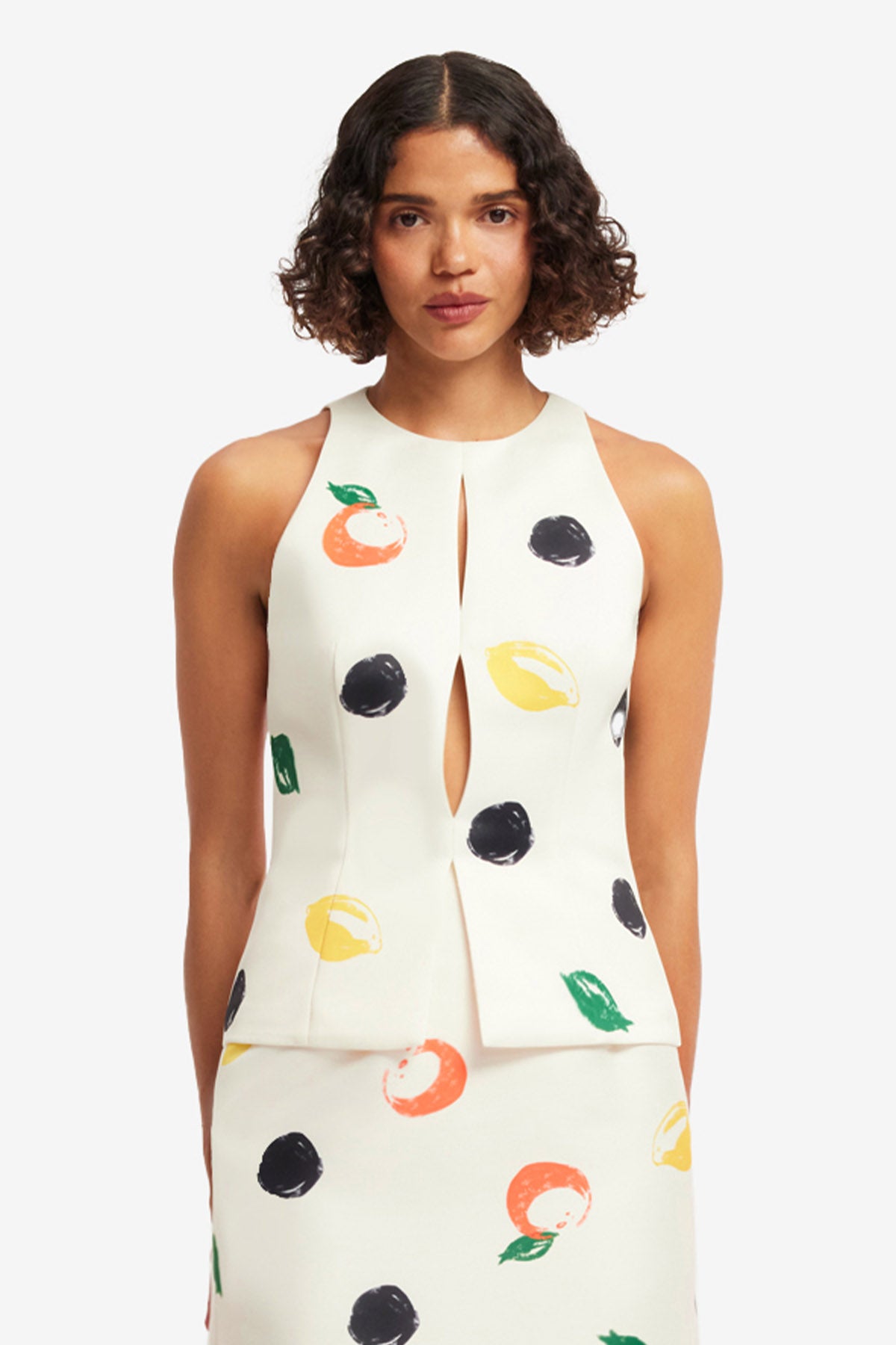 Amelia Top - Citrus Spots – LEO LIN