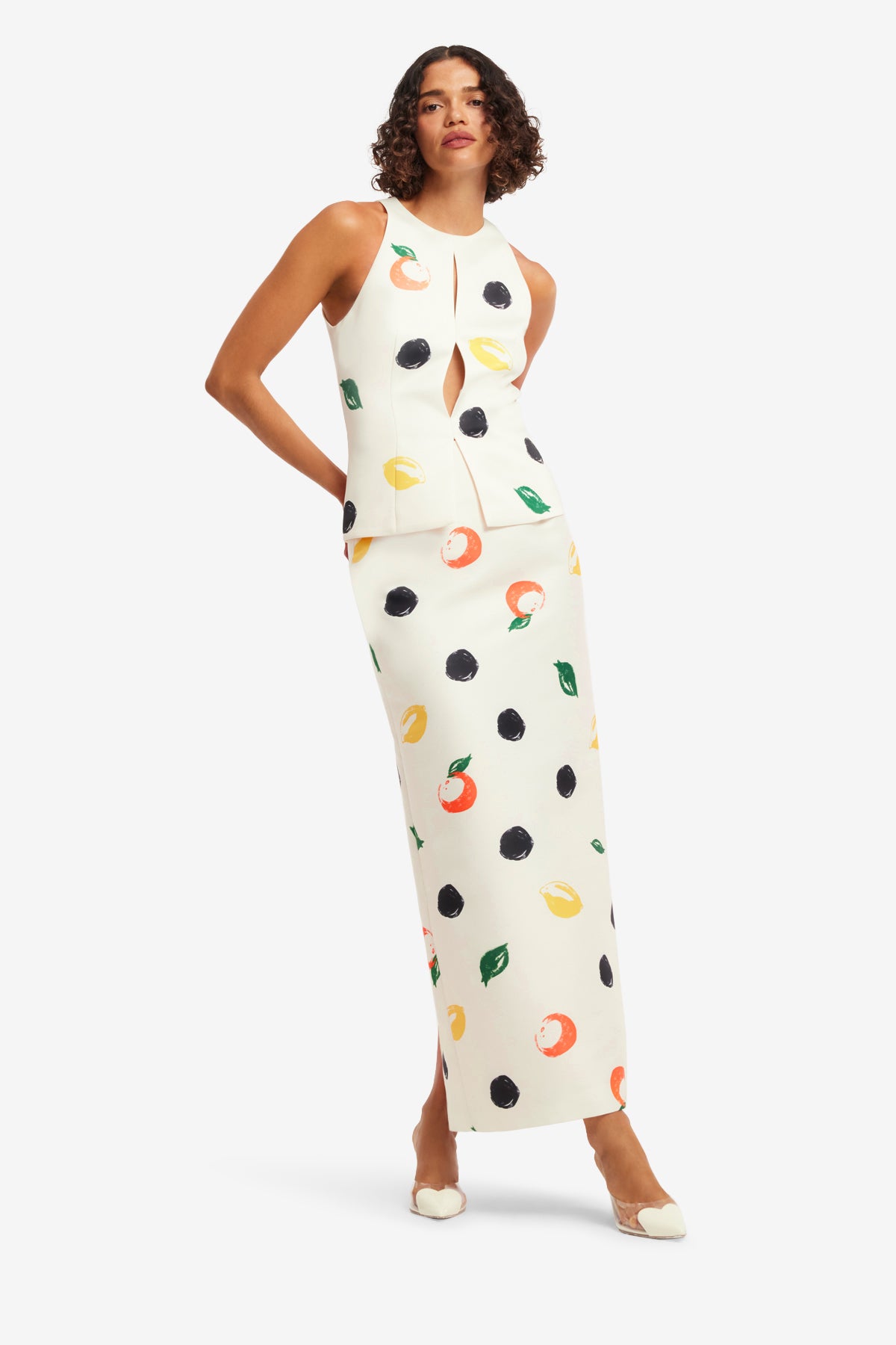 Amelia Top - Citrus Spots – LEO LIN