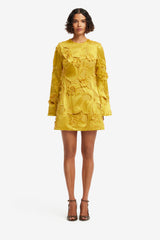 Suzanne Embellished Bell Sleeve Mini Dress - Opulence Dress Mini