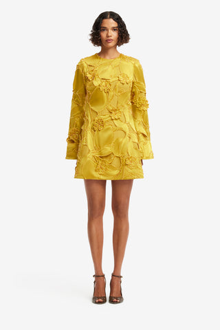 Suzanne Embellished Bell Sleeve Mini Dress - Opulence Dress Mini
