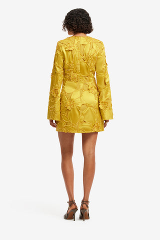 Suzanne Embellished Bell Sleeve Mini Dress - Opulence Dress Mini