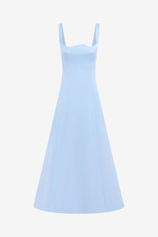 Exclusive LEO LIN Odette Midi Dress - Sky Blue