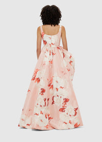 Exclusive Leo Lin Illiana Rose Gown - Peony Print