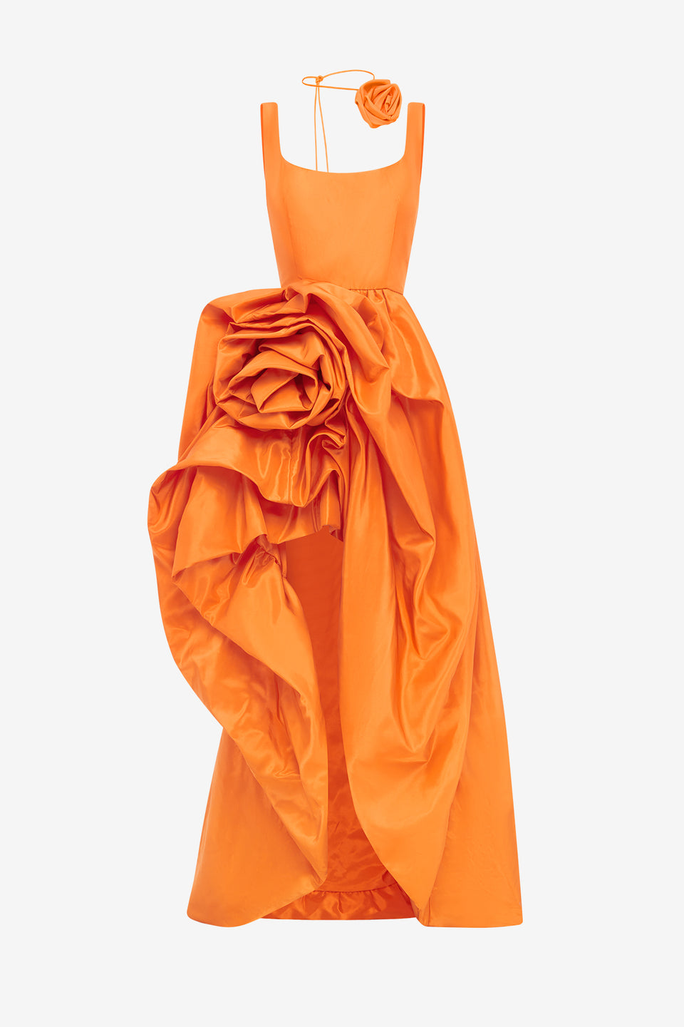 Exclusive Leo Lin Illiana Rose Gown - Tangerine