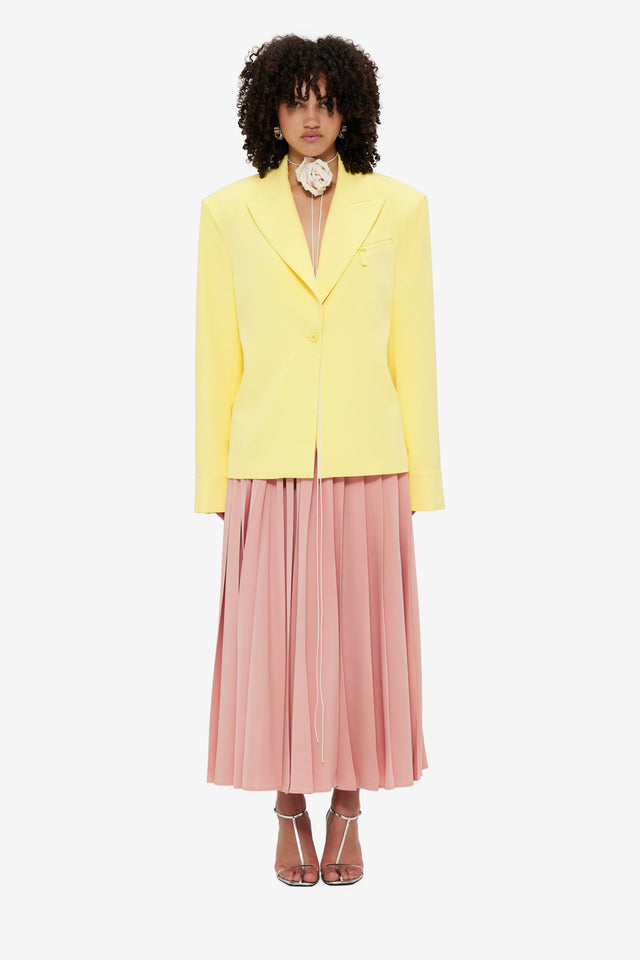 Exclusive Leo Lin Jovanna Blazer - Sorbet Yellow