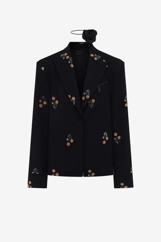 Exclusive Leo Lin Jovanna Embellished Blazer - Wildflower Beading
