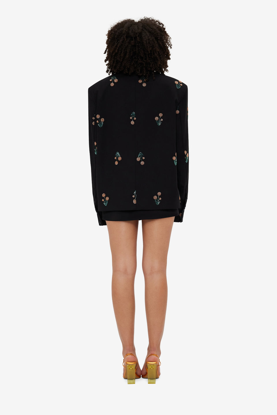 Exclusive Leo Lin Jovanna Embellished Blazer - Wildflower Beading