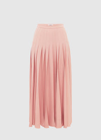 Exclusive Leo Lin Tori Pleated Maxi Skirt - Light Rose