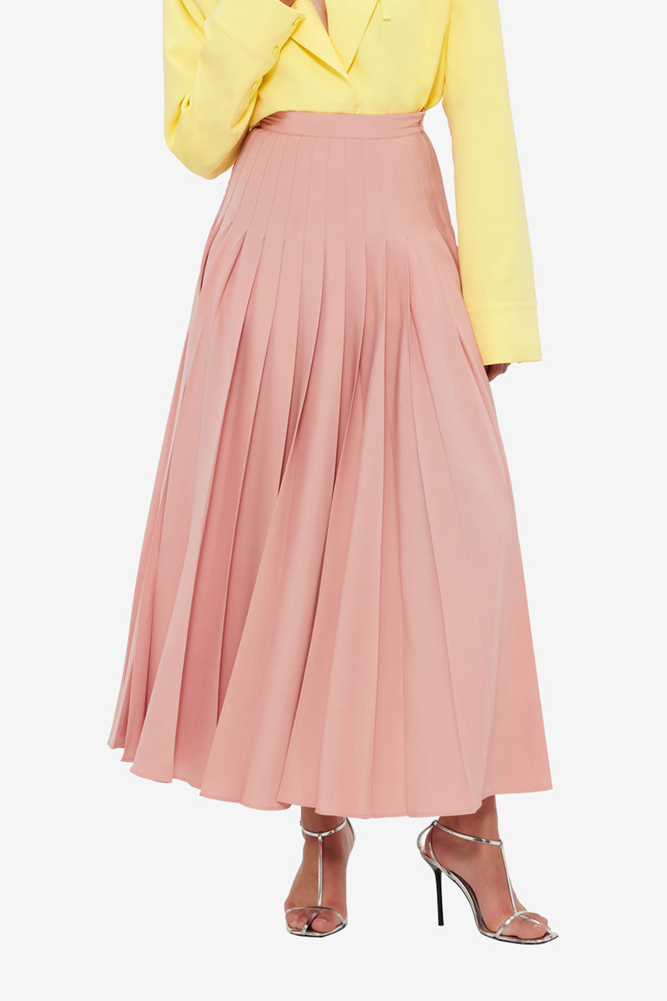 Exclusive LEO LIN Tori Pleated Maxi Skirt