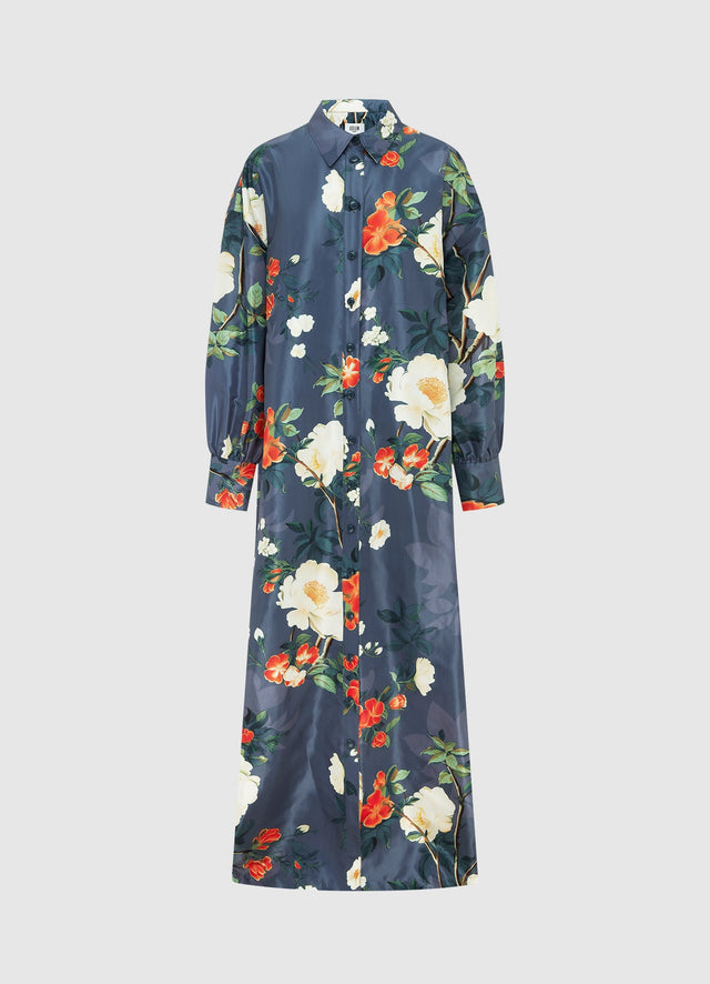 Exclusive Leo Lin Madeline Coat Dress - Pear Blossom Print