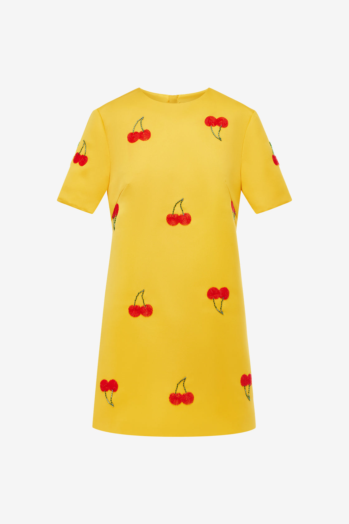 Exclusive Leo Lin Alexa Embellished T-Shirt Mini Dress - Cherry Beading