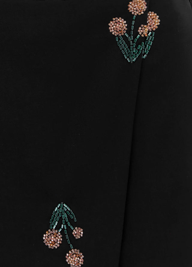 Exclusive Leo Lin Aria Embellished Skort - Wildflower Beading