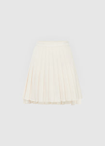 Willa Pleated Mini Skirt - Vanilla