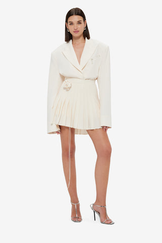 Exclusive LEO LIN Willa Pleated Mini Skirt