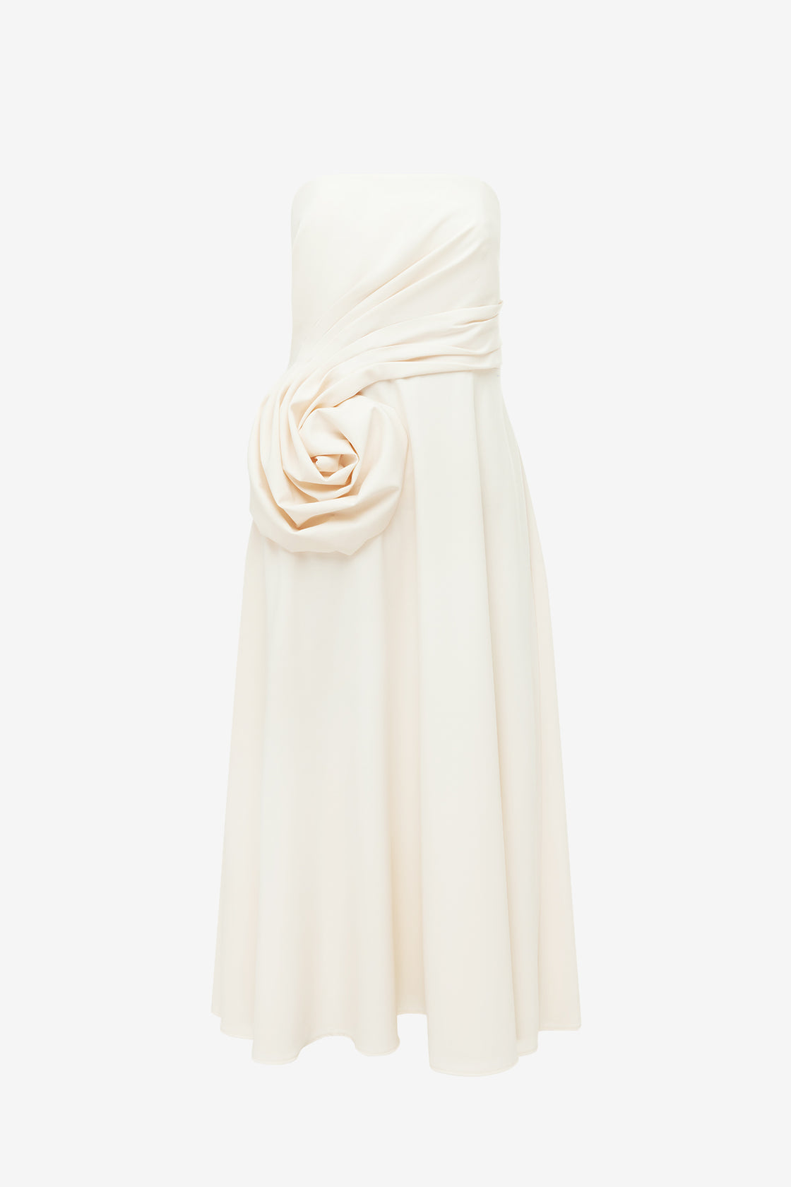 Exclusive LEO LIN Ivanna Rose Bustier Midi Dress