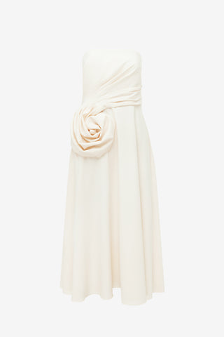 Exclusive LEO LIN Ivanna Rose Bustier Midi Dress