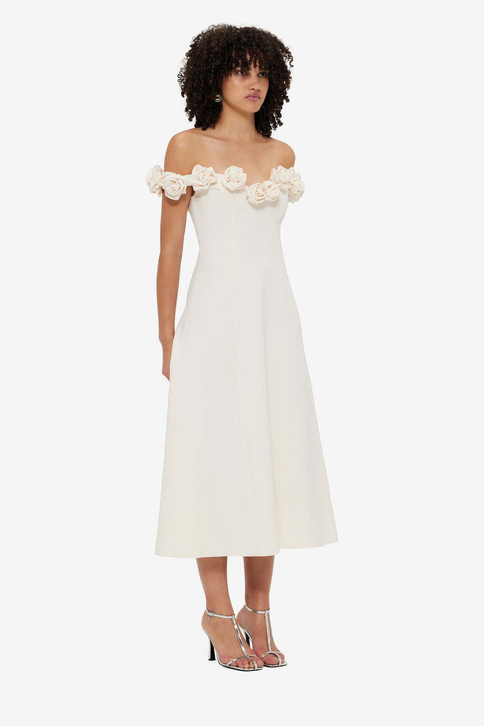 Exclusive LEO LIN Annette Off Shoulder Midi Dress