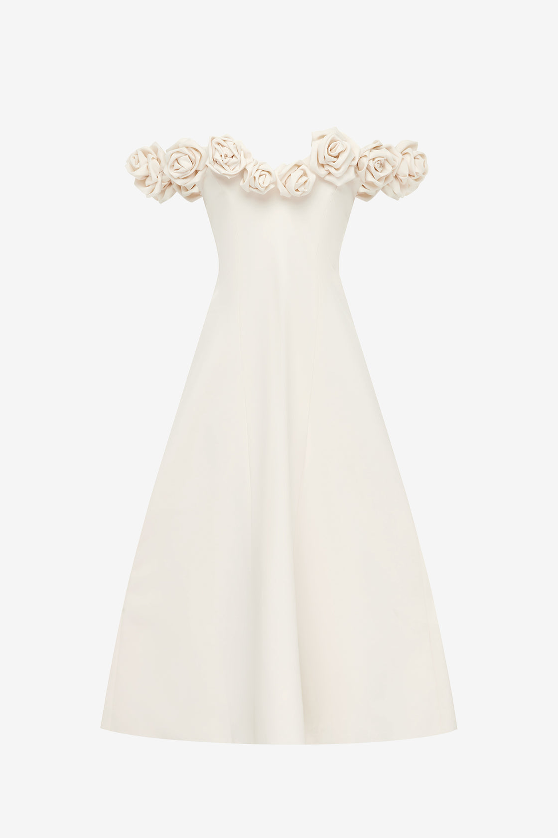 Exclusive LEO LIN Annette Off Shoulder Midi Dress