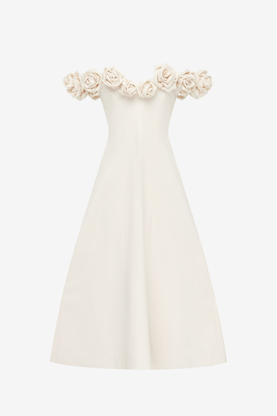 Exclusive LEO LIN Annette Off Shoulder Midi Dress