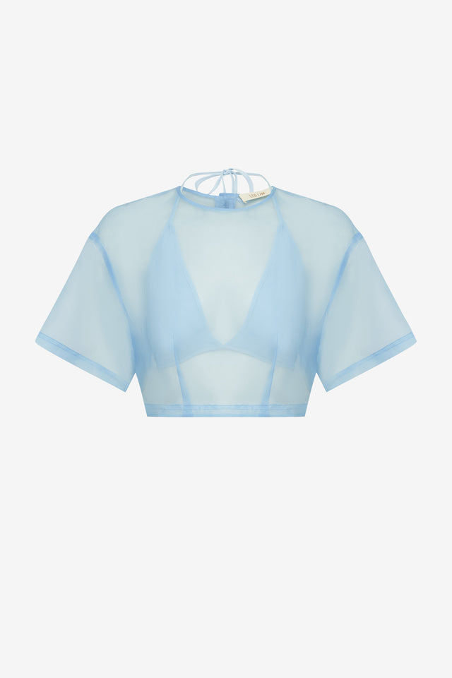 Exclusive LEO LIN Indie Sleeve Top - Powder Blue
